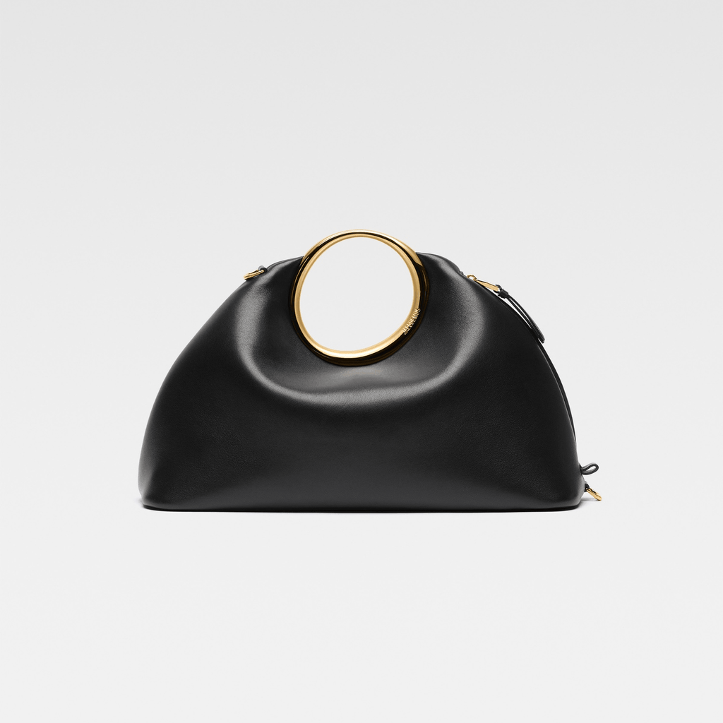 Black Ring Handle Handbag
