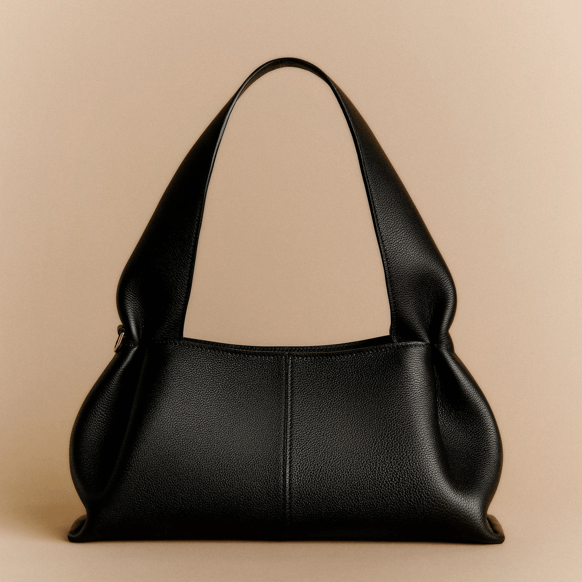 Minimalist Black Shoulder Bag