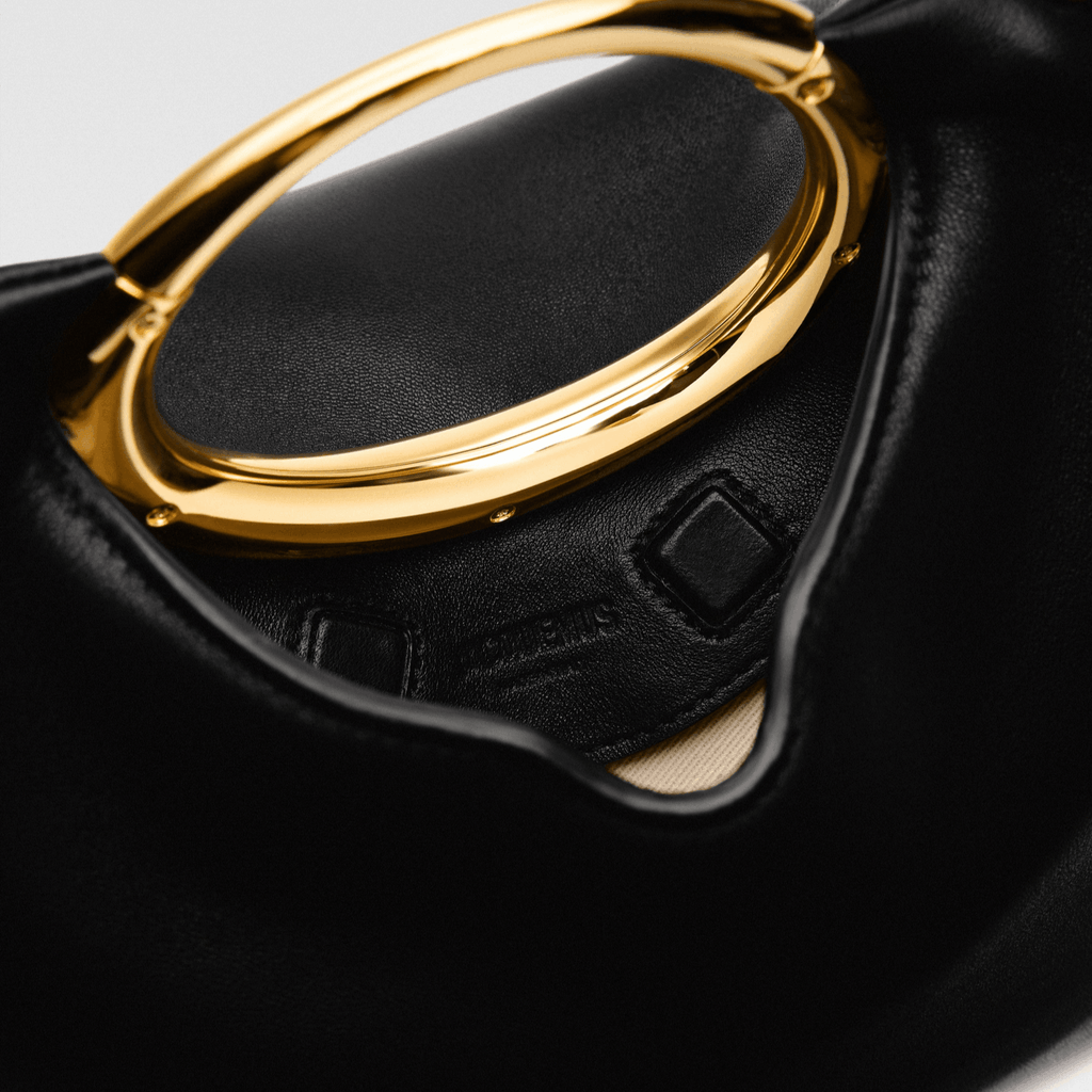 Black Ring Handle Handbag