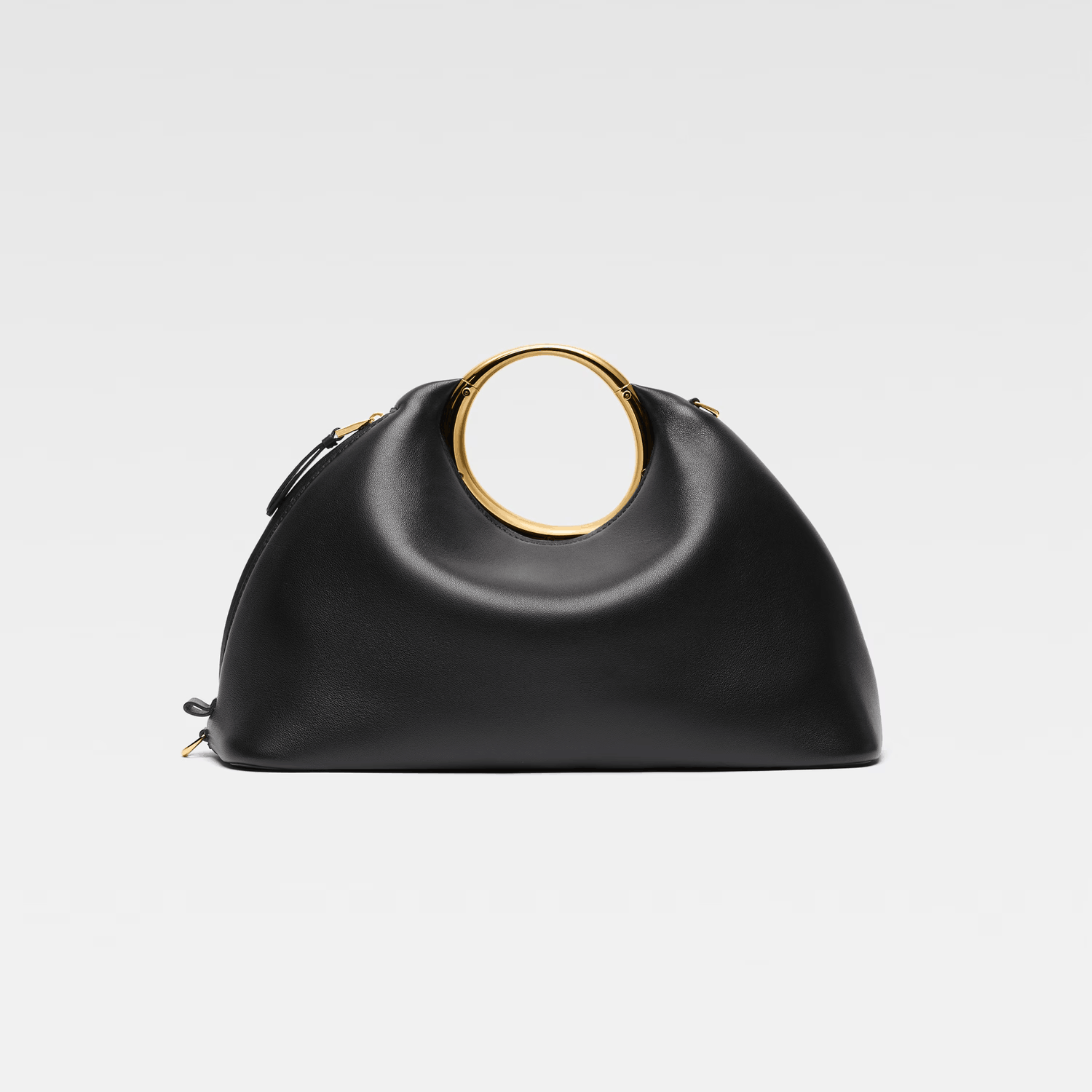 Black Ring Handle Handbag