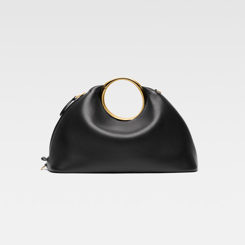 Black Ring Handle Handbag